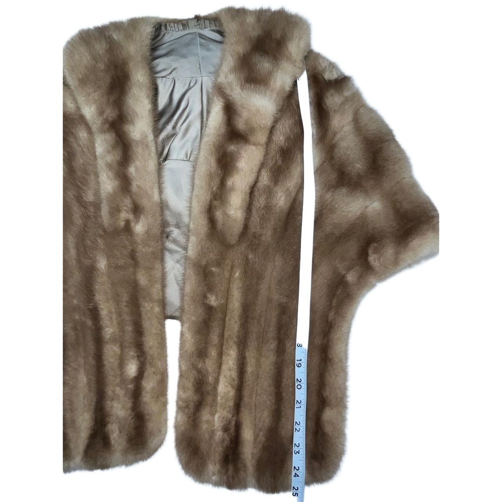 Vintage Women's Autumn Haze Real Fur B Sybil Shawl Stole Wrap - Picture 8 of 9